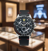 FERRARI LEATHER WATCH